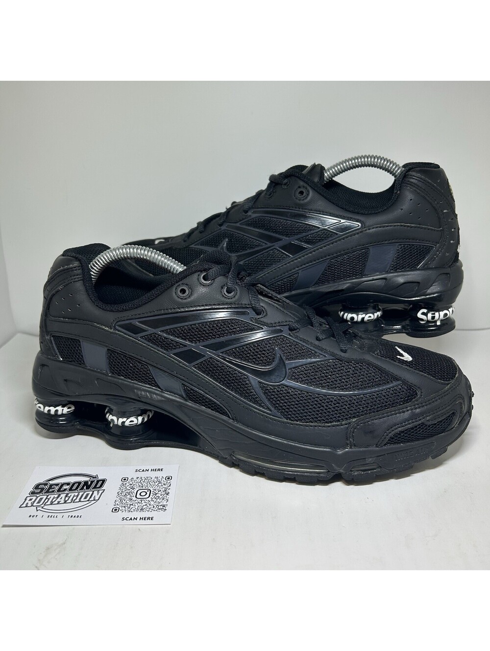 Nike Shox Ride 2 SP Supreme Black - Size 9.5 OG BOX - (DN1615-001)